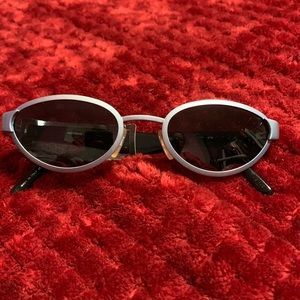 Notorio N132 metal rim sunglasses antique blue polarized lens 100%UV protection